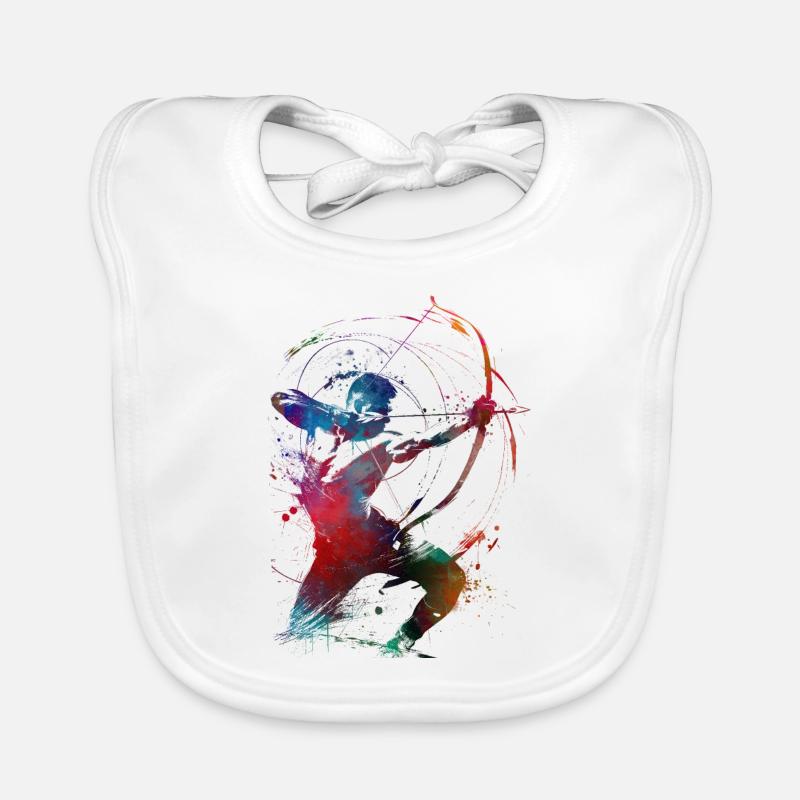 Bogenschießen Sport Kunst #archery Baby Bio-Lätzchen