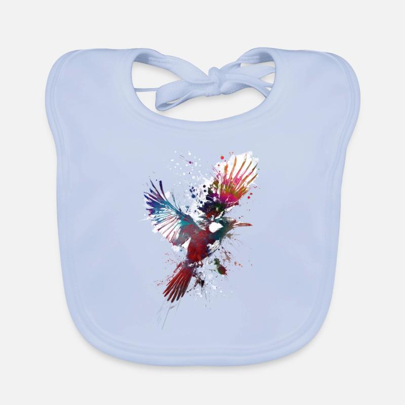 Pie oiseau Bavoir bio Bébé