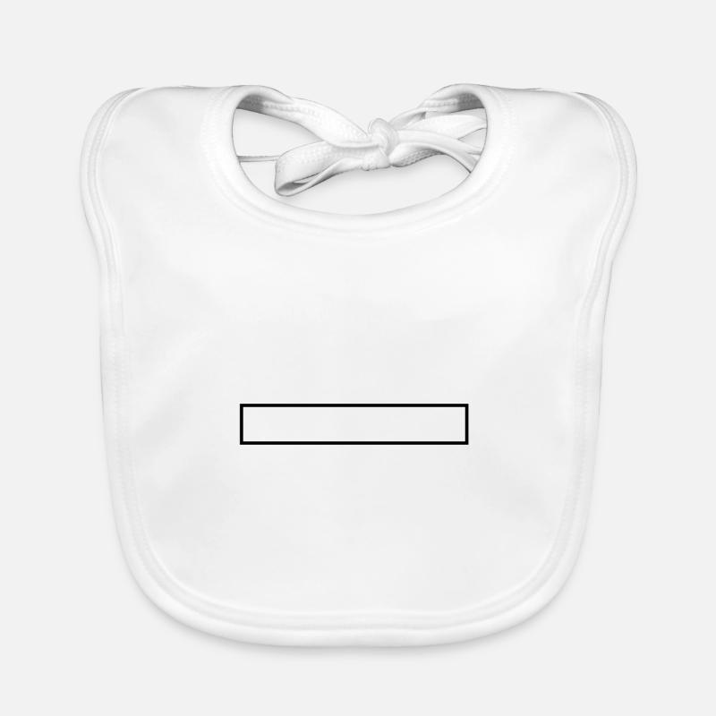 Bannière droite - Bavoir bio Bébé - blanc