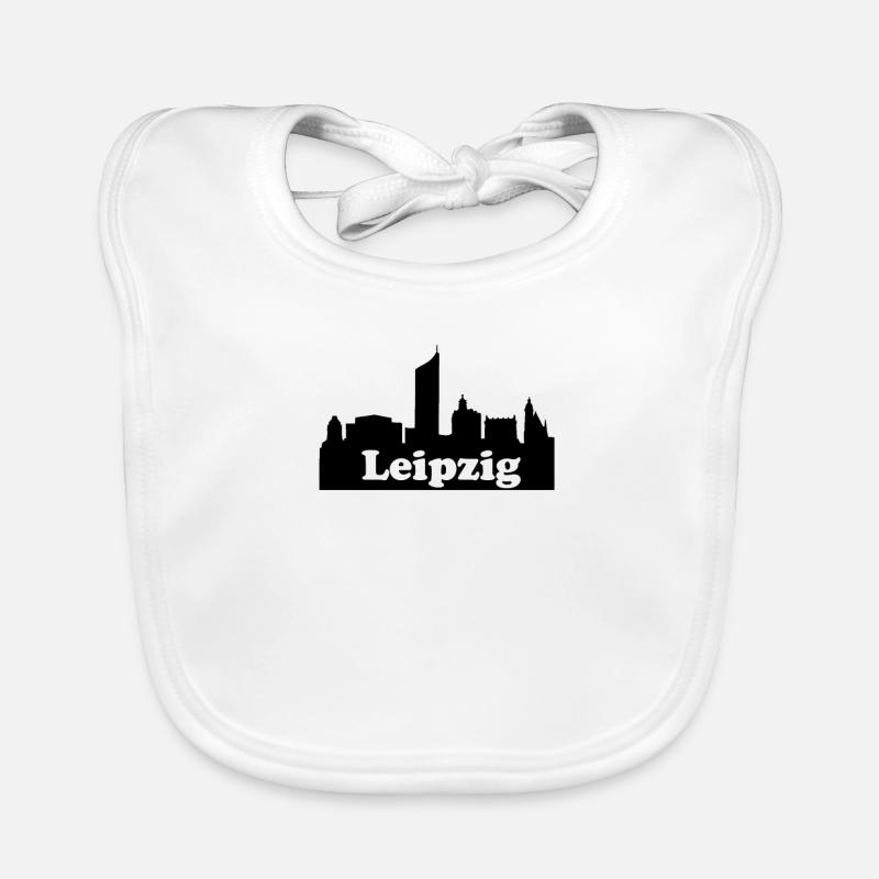 Leipzig + skyline Bavoir bio Bébé