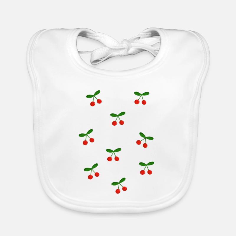 Cherry Cherries Organic Baby Bibs