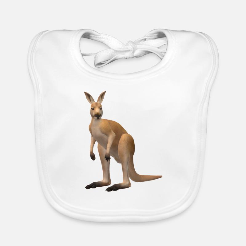 3D kangaroo Organic Baby Bibs