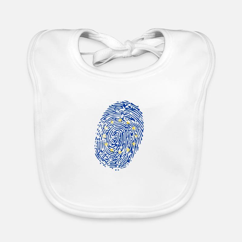 Empreinte digitale de l'Europe Bavoir bio Bébé