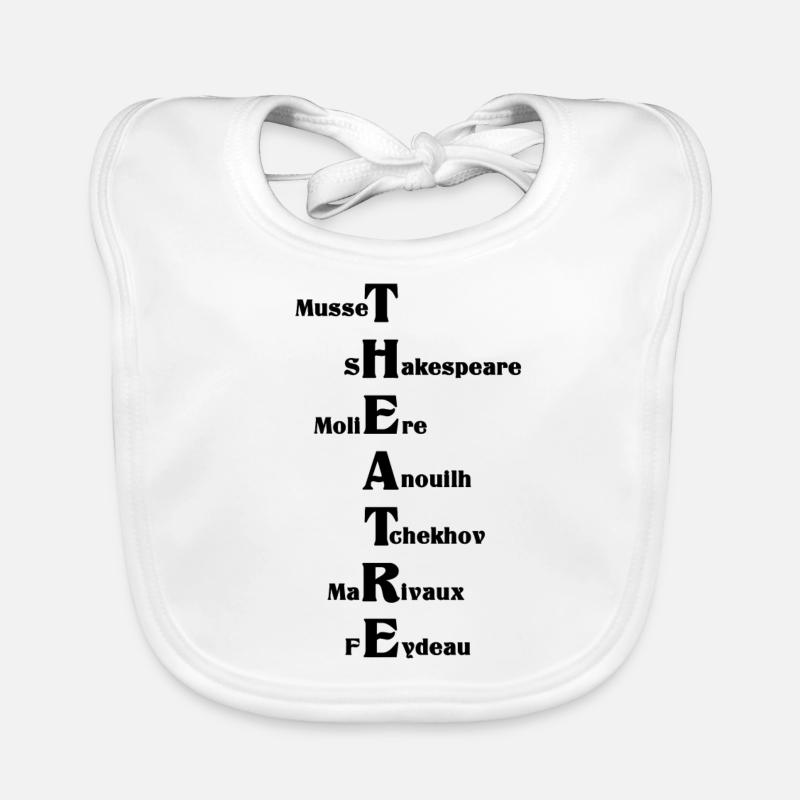 theatre - Bavoir bio Bébé - blanc
