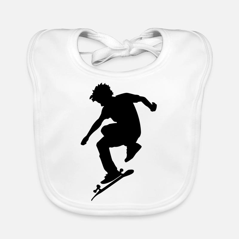 Skateboarder Bavoir bio Bébé