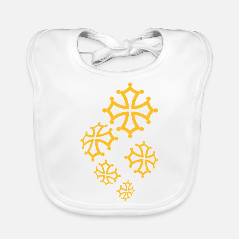 Croix du Pays Occitan Bavoir bio Bébé