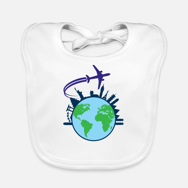 Voyage du monde Bavoir bio Bébé