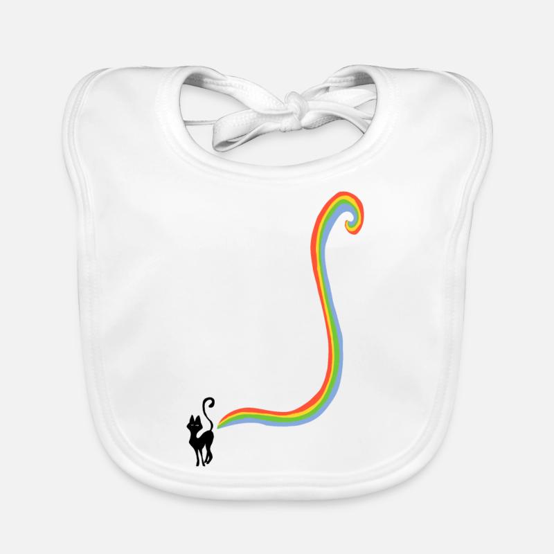 Rainbow Cats Pups Organic Baby Bibs