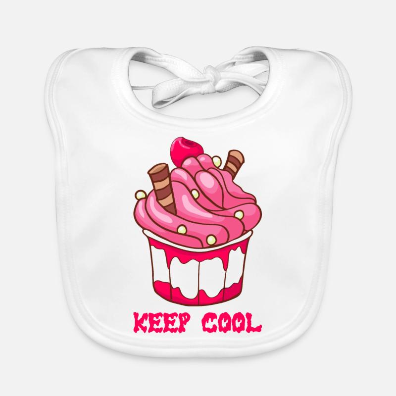 Eis Speiseeis Eiskrem Eiscreme Kugeleis Eisbecher Baby Bio-Lätzchen