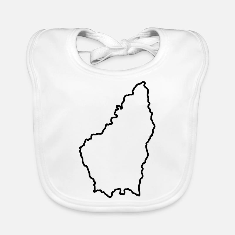 Ardèche couleur - Bavoir bio Bébé - blanc