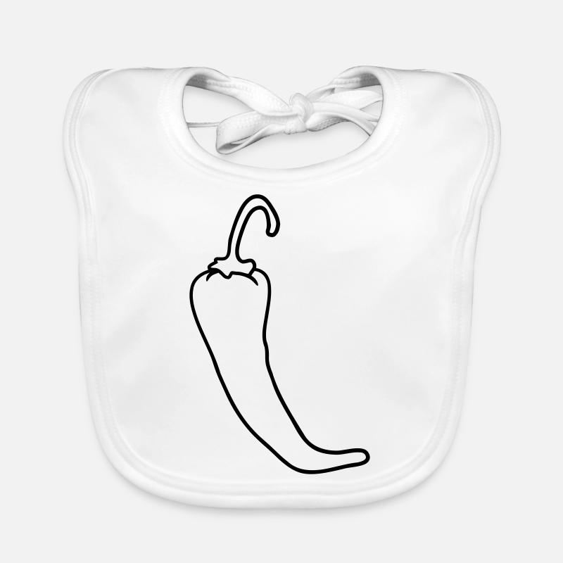 Chili Chilli Peperoni Scharf Hot Baby Bio-Lätzchen