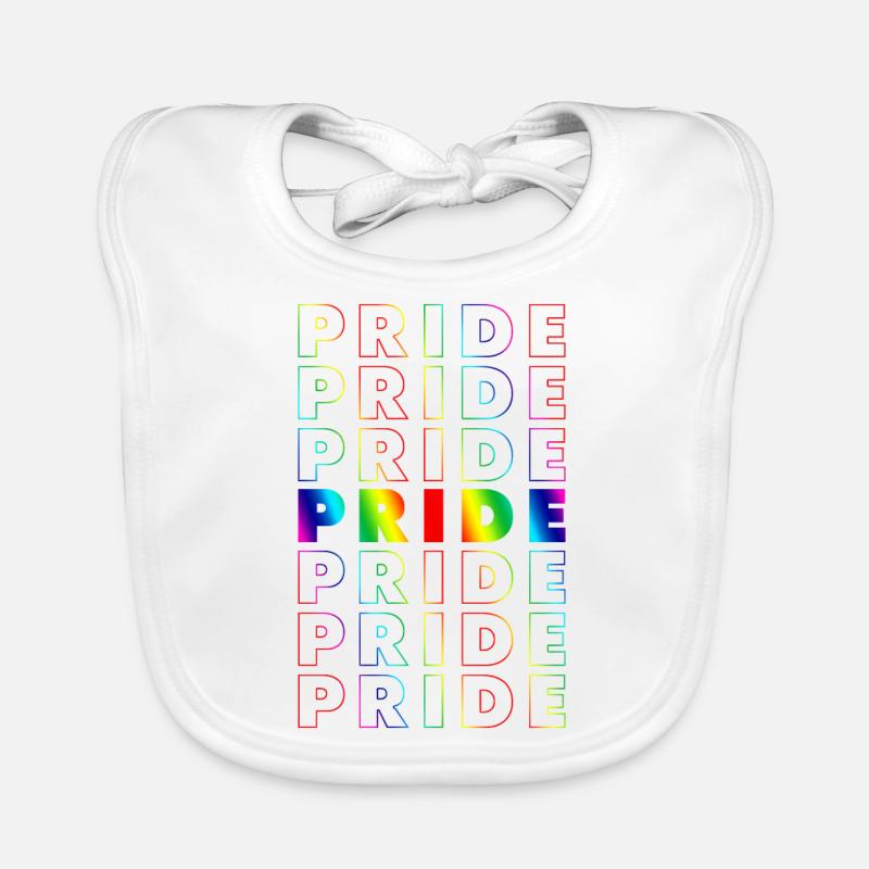 Pride Gradient Organic Baby Bibs