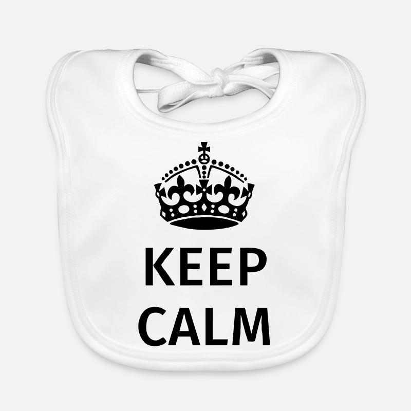 Keep Calm Organic Baby Bibs