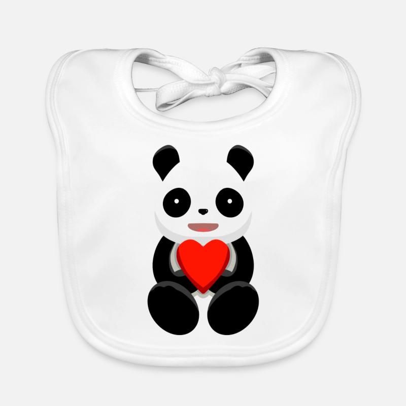 Panda <3 Organic Baby Bibs