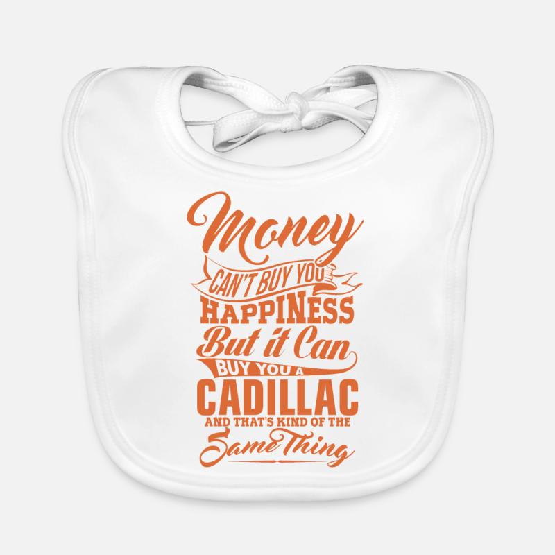 ARGENT ET CADILLAC Y - Bavoir bio Bébé - blanc