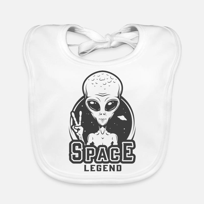 Alien Alien Space Legend Baby Bio-Lätzchen