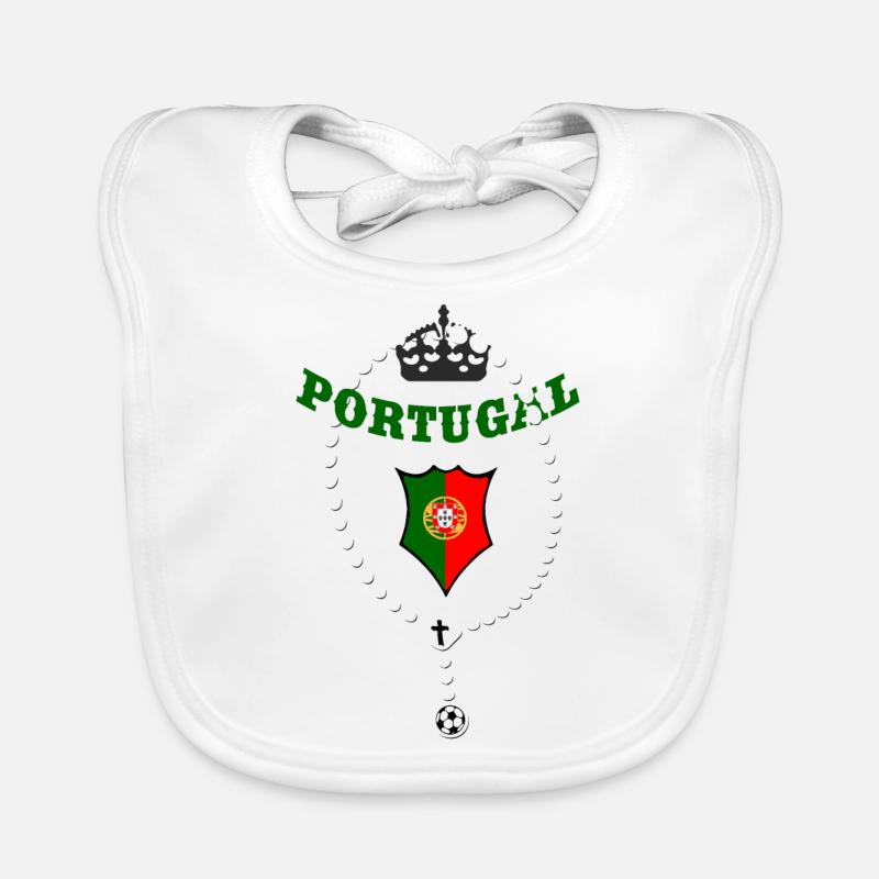 Portugal - Bavoir bio Bébé - blanc