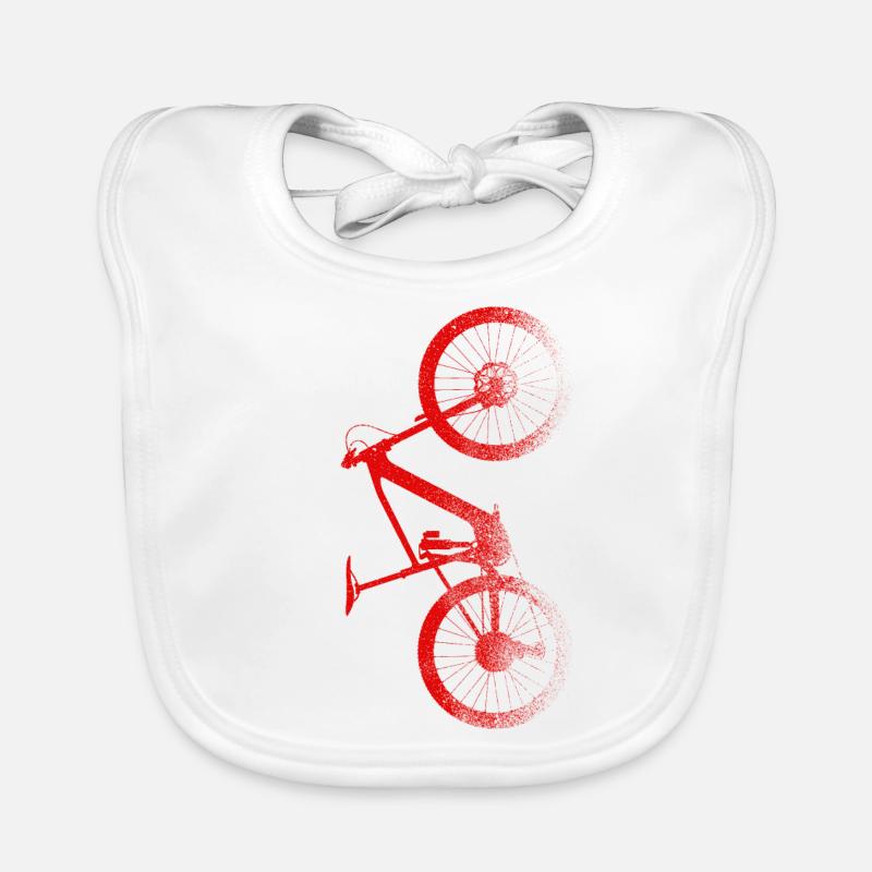 VTT Vélo Rouge VTT VTT Bavoir bio Bébé