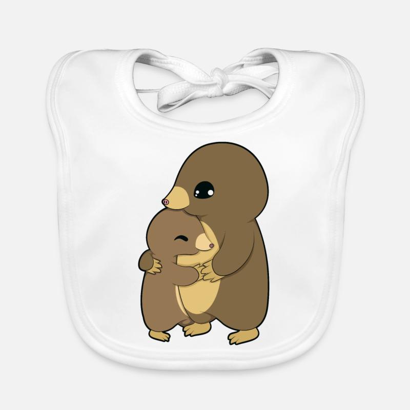 Mole Hugging Organic Baby Bibs