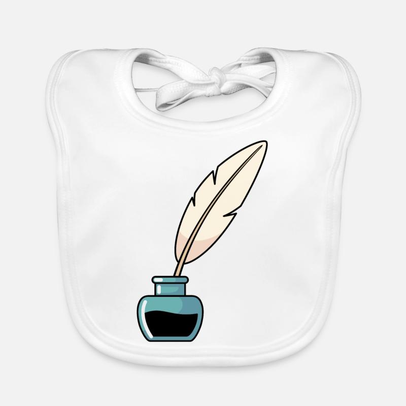 Inkwell with spring Organic Baby Bibs
