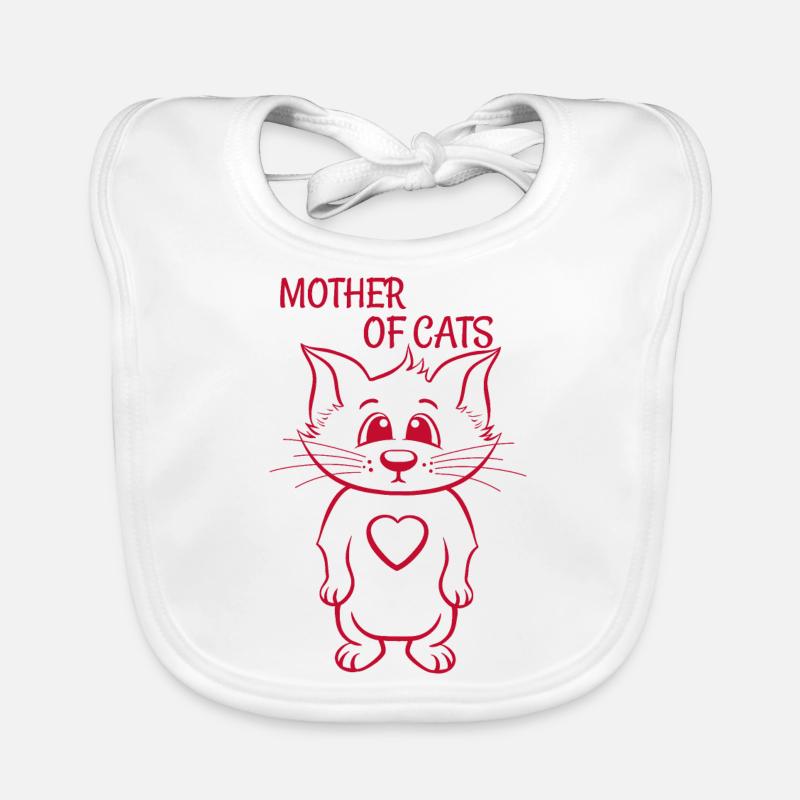 Mère de chats Bavoir bio Bébé