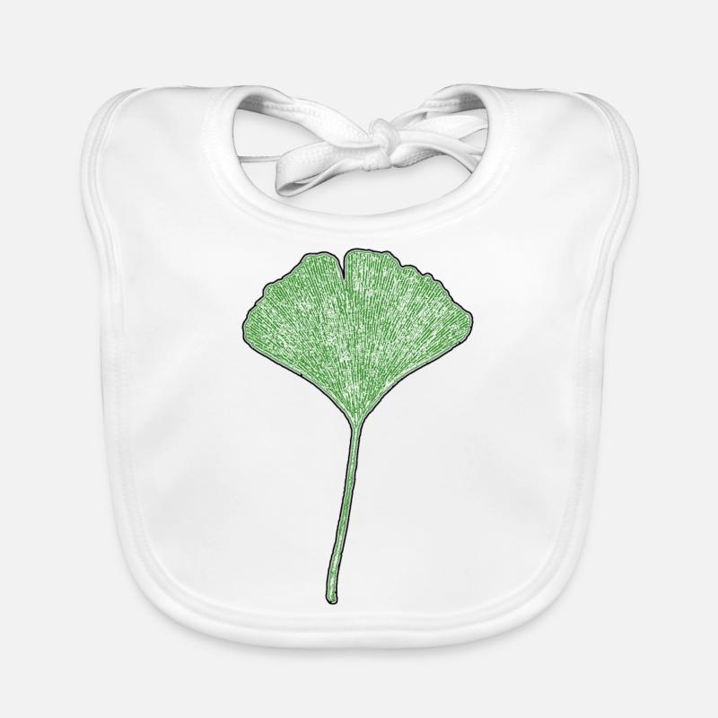 Feuille de gingko Bavoir bio Bébé