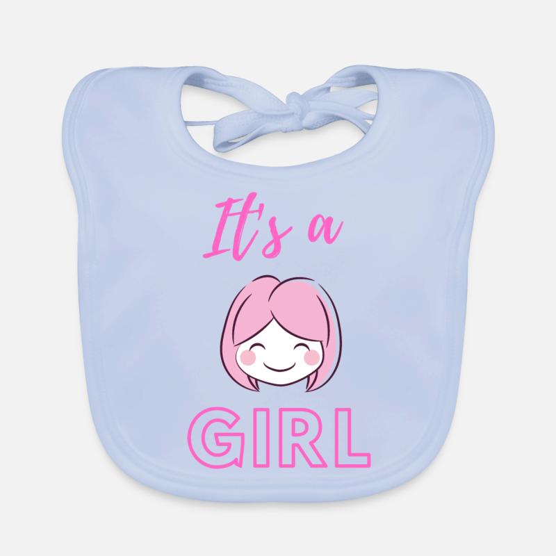 Annonce de bébé - Filles - Grossesse Bavoir bio Bébé