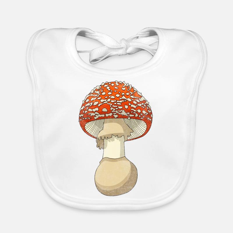 Champignon Bavoir bio Bébé