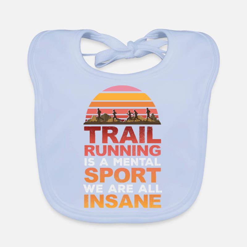 Trail Runner Running Joggen Jogger I Geschenk Baby Bio-Lätzchen
