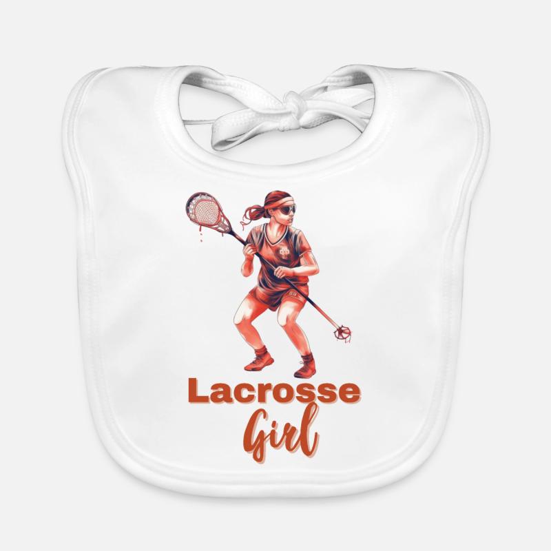 Joueuse de crosse avec bâton Bavoir bio Bébé