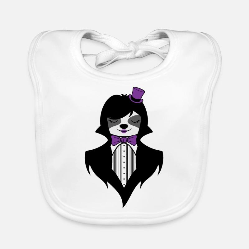 GOTHIC FAULTIER GRUFTI GOTH SLOTH GOTHIC ÄSTHETIK Baby Bio-Lätzchen