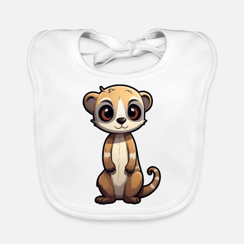 Erdmännchen Kawaii Baby Bio-Lätzchen