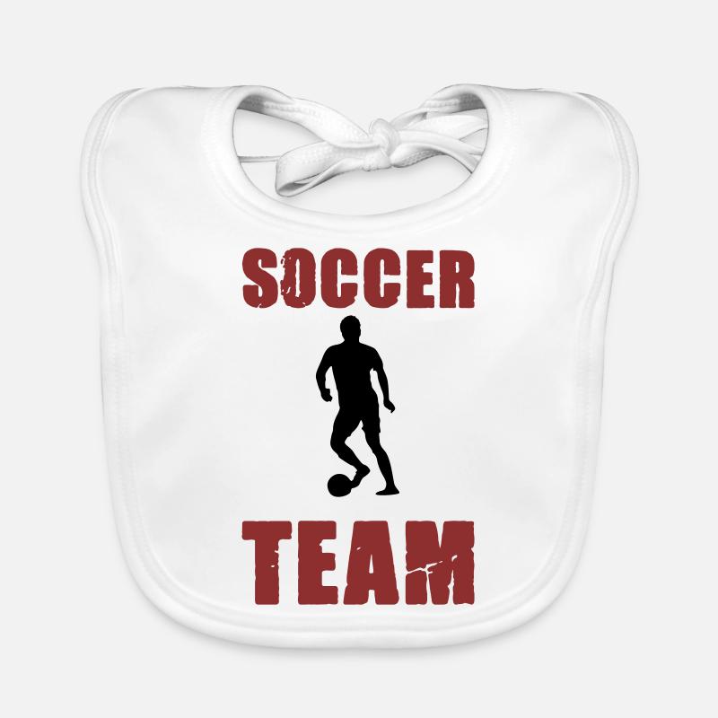 Soccer Player Team Organic Baby Bibs