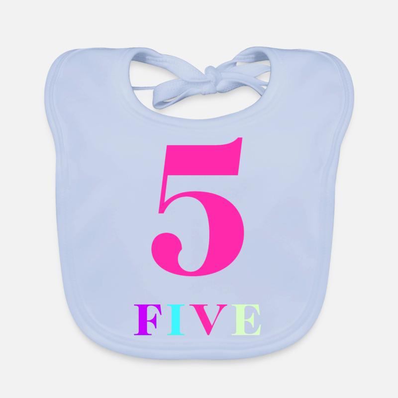 Five -5e anniversaire Bavoir bio Bébé