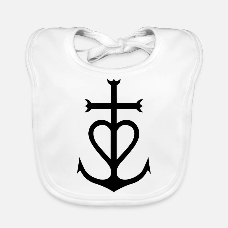 Croix Camargue Bavoir bio Bébé