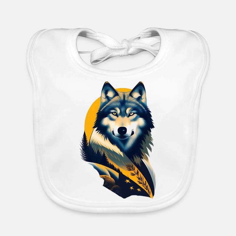 wolf Organic Baby Bibs