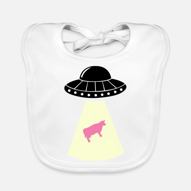Vache OVNI Bavoir bio Bébé