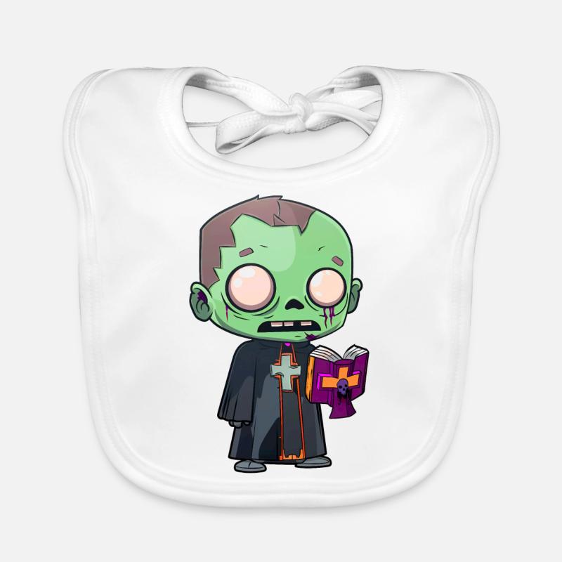 Priest Halloween Organic Baby Bibs