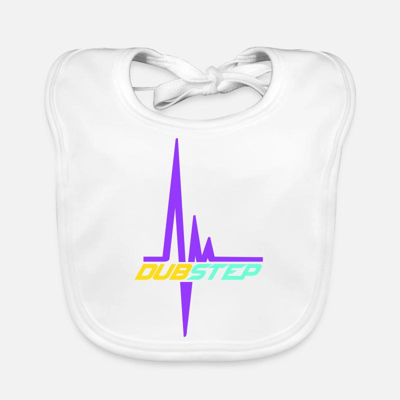 Dub Step Techno Music Pulse Heartbeat Frequency Organic Baby Bibs