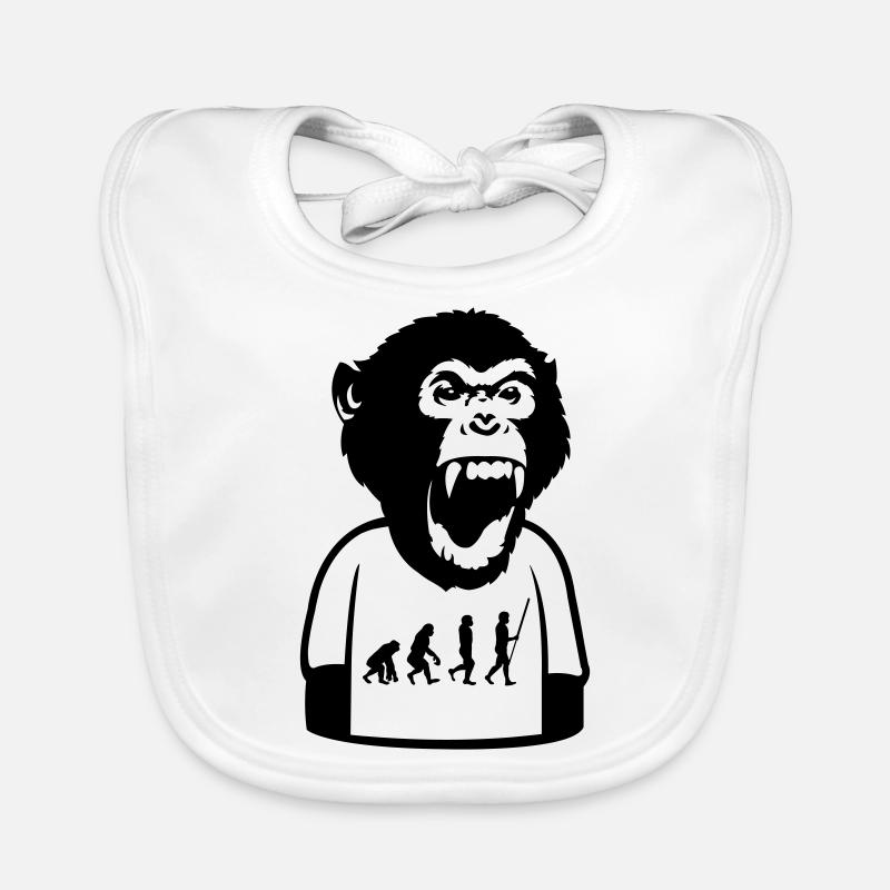 Affe Evolution Baby Bio-Lätzchen