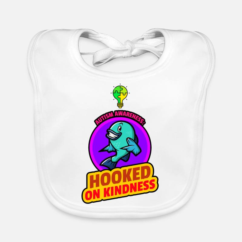 Autism Awareness Hooked on Kindness Organic Baby Bibs