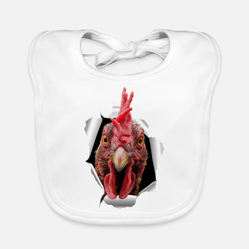 Papier déchiré de poulet Bavoir bio Bébé