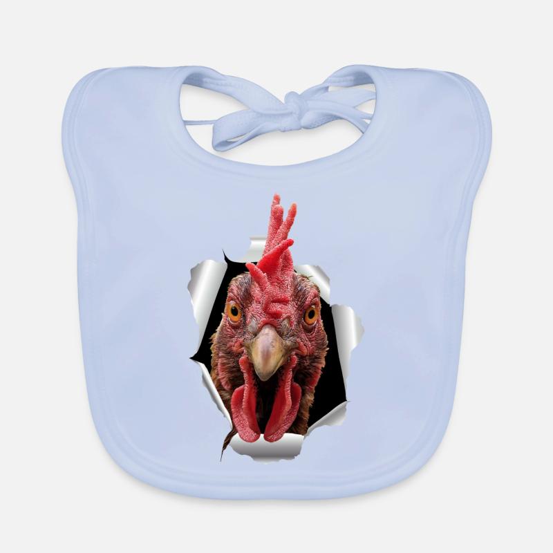 Papier déchiré de poulet Bavoir bio Bébé