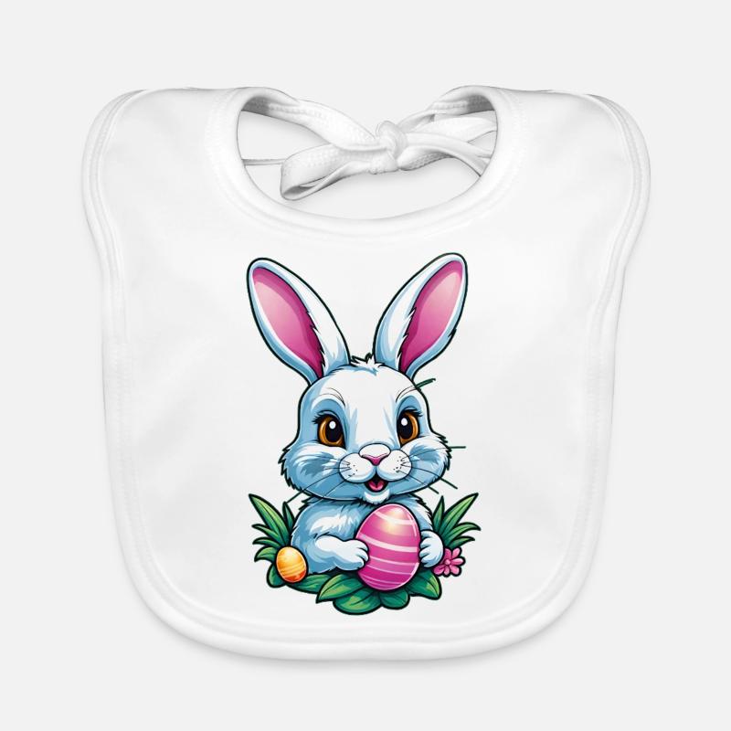 Easter Bunny Organic Baby Bibs