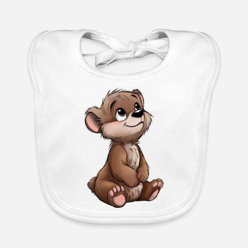 Ours mignon Bavoir bio Bébé