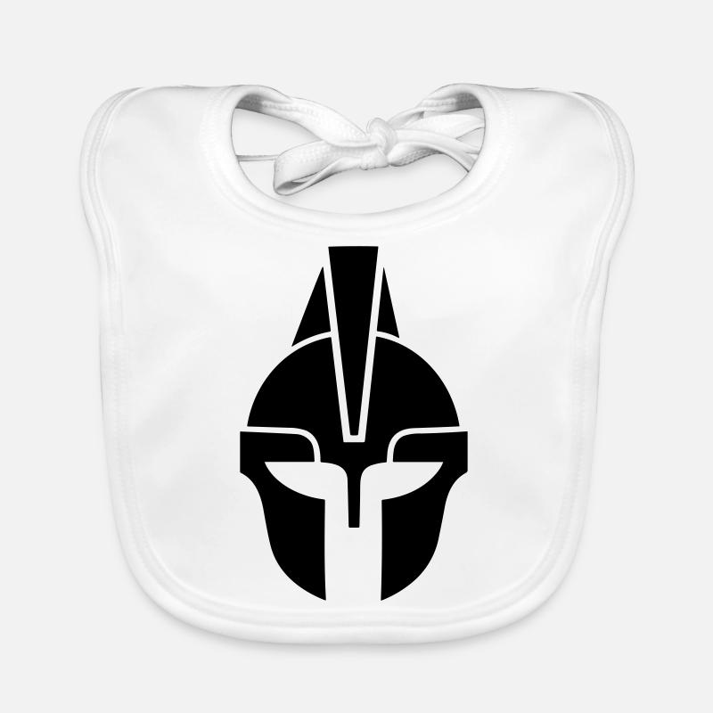 Spartanischer Helm Baby Bio-Lätzchen