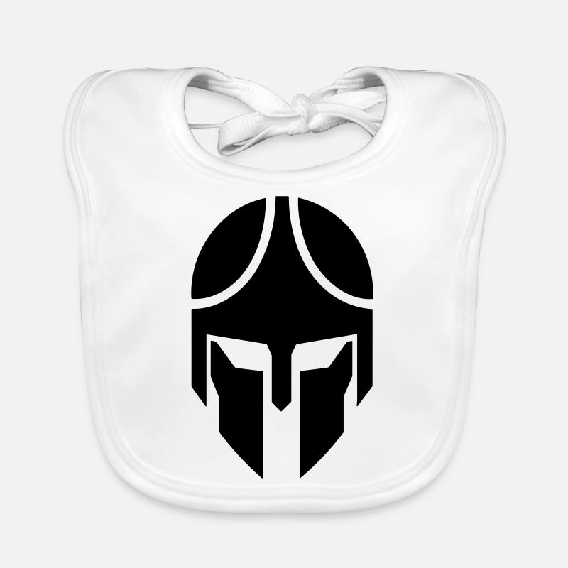 casque spartiate Bavoir bio Bébé