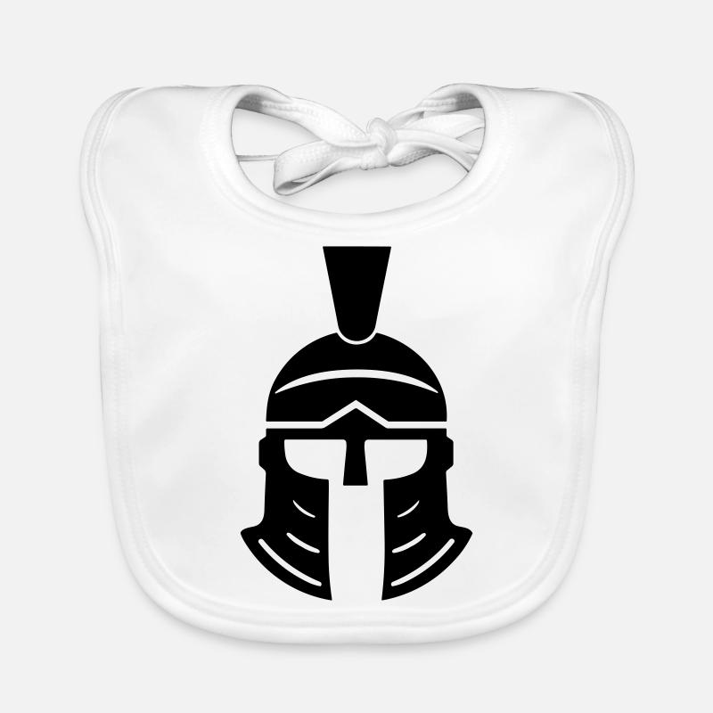 casque spartiate Bavoir bio Bébé