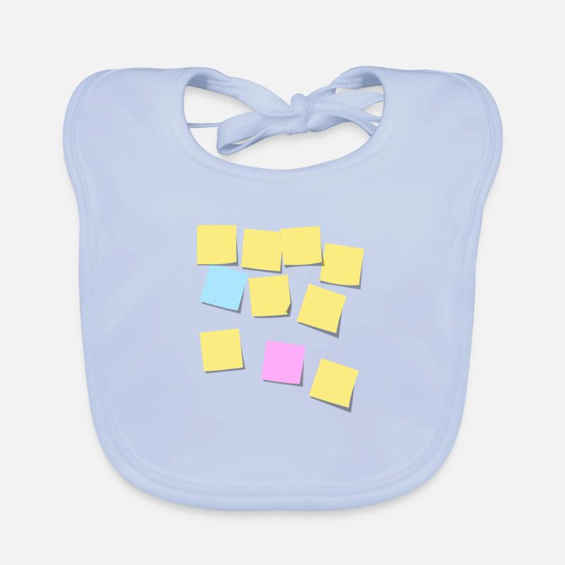 Postit notes Organic Baby Bibs