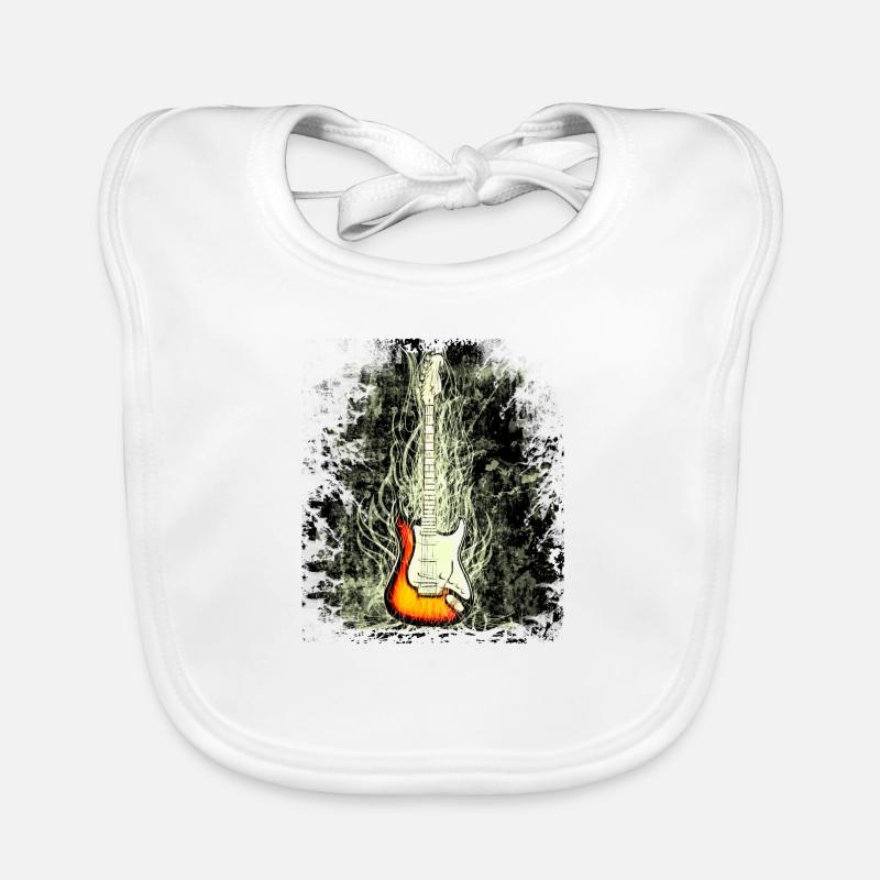 guitare Bavoir bio Bébé